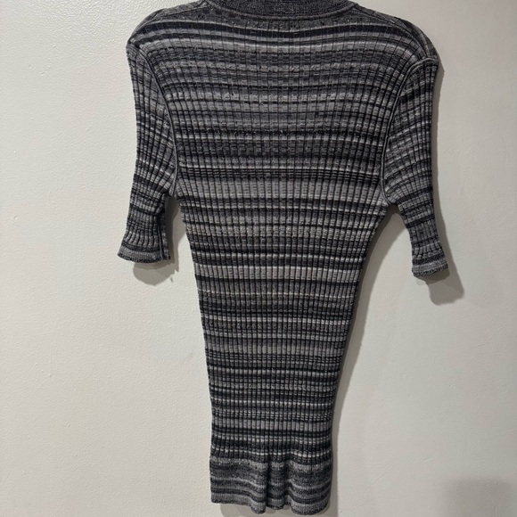 Dolce‎ & Gabbana Gray Striped Knit Top